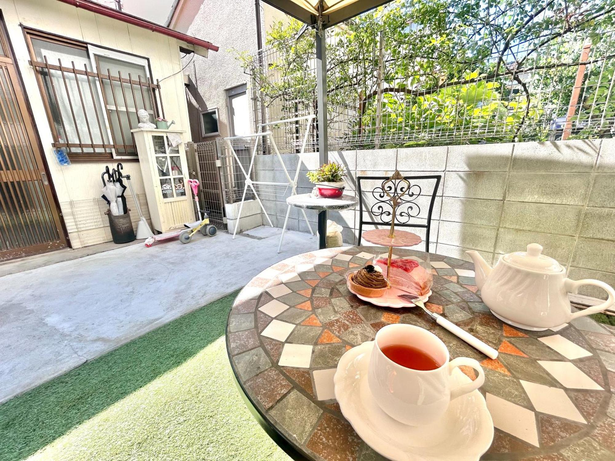 Villa 天下茶屋駅5分、専用庭付き平屋—Kik Iハウス à Ōsaka Extérieur photo